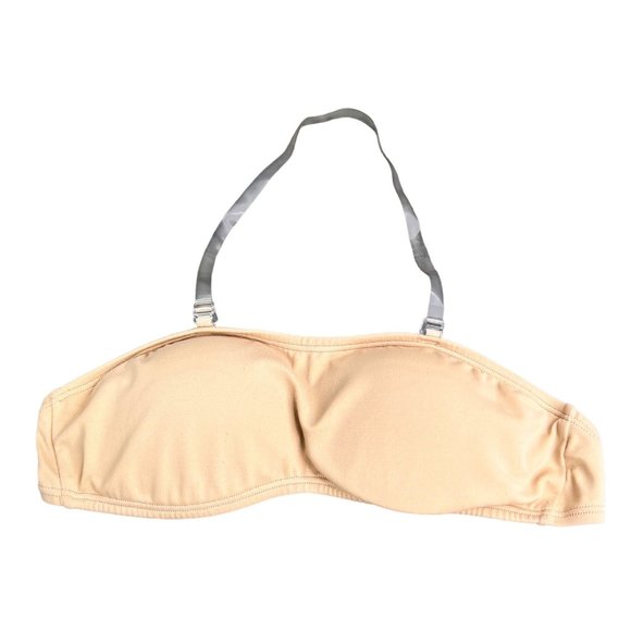Body Wrappers Convertible Nude Bra Small Clear Straps Halter Strapless Padded - Picture 1 of 7